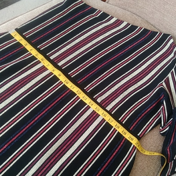 **SOLD** One-Shoulder Striped Dress - Picture 6 of 8